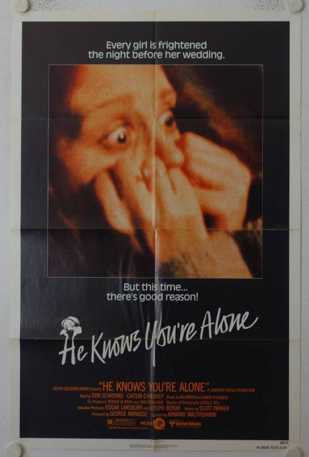 He knows youre alone original US Onesheet movie poster